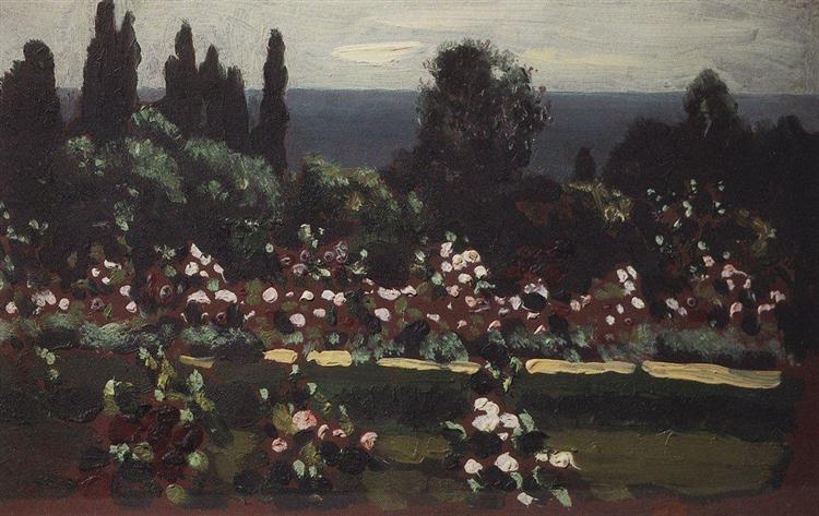 Flower Garden. Caucasus, 1908 - Arkhyp Kuindzhi