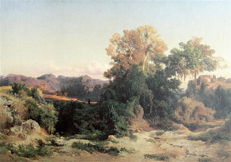 At Alban Hills, 1851 - Arnold Böcklin