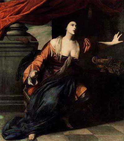 Lucrécia, 1642 - Artemisia Gentileschi