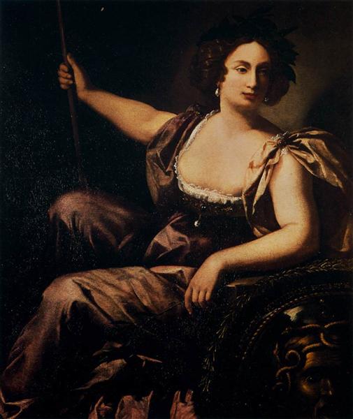 Minerva, 1640 - Артемизия Джентилески