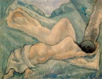 Naked women in a landscape - Arturo Souto