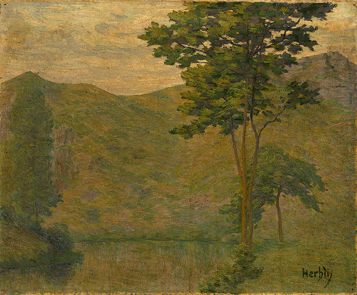 Green Landscape, 1901 - Огюст Ербен