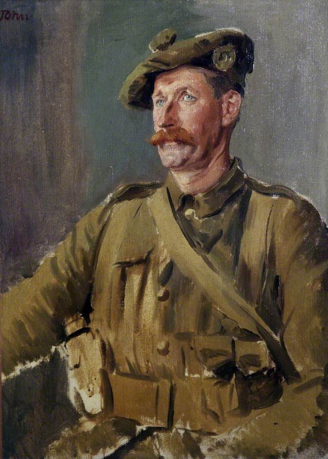 Scottish Canadian Soldier 1940 Augustus John WikiArt Org   Scottish Canadian Soldier 1940 