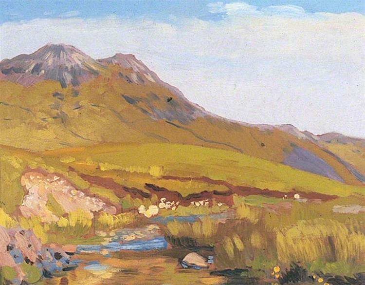 Welsh Landscape, 1914 - Огастес Эдвін Джон