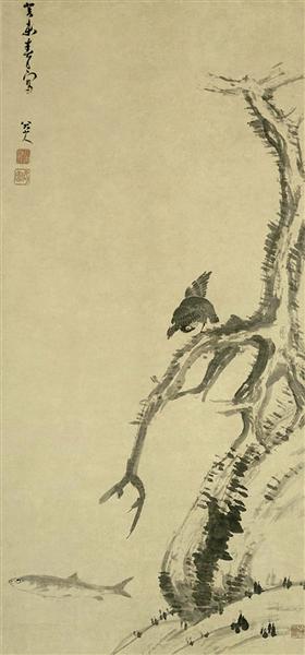Mynah Bird on an Old Tree, 1703 - Бада Шаньжень