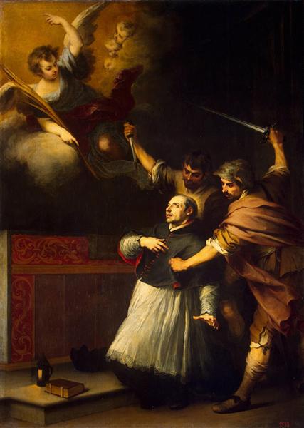 Death of the Inquisitor Pedro de Arbués, 1664 - Bartolome Esteban Murillo