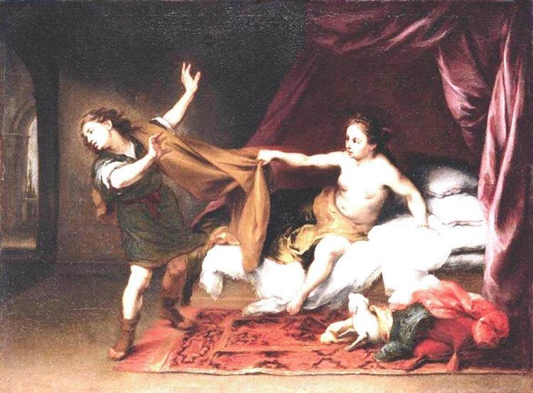 Joseph and Potiphar's Wife, c.1665 - Bartolome Esteban Murillo