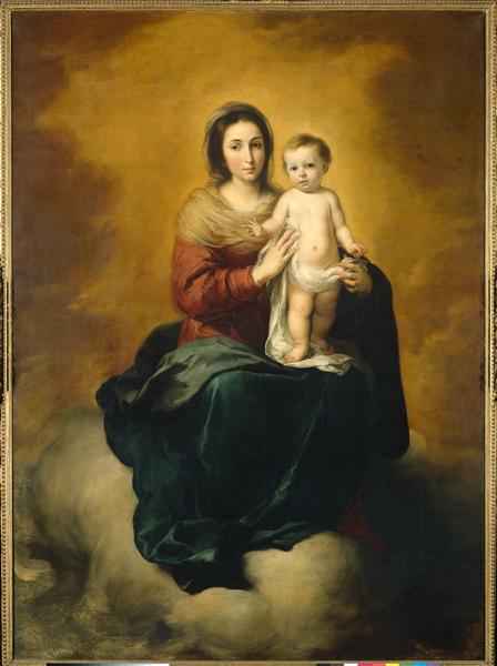 Madonna in the Clouds, 1655 - 1660 - Bartolome Esteban Murillo