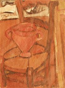 Vase on a Chair (Italian Jar) - Bela Czobel