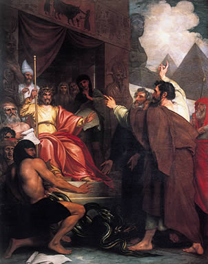 Moses and Aaron before Pharaoh - Benjamin West