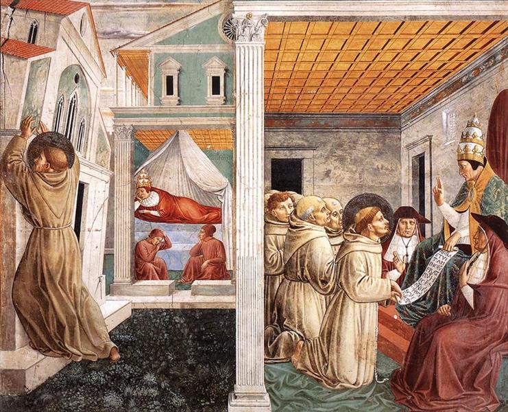 Dream of Innocent III and the Confirmation of the Rule, 1452 - Benozzo Gozzoli