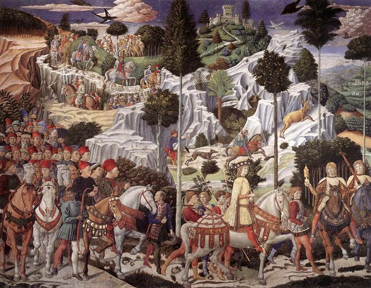 Procession of the Magus Balthazar (detail), 1459 - 1461 - Benozzo Gozzoli
