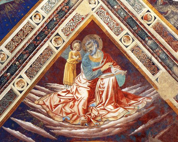 St.Matthew (detail of The Four Evangelists), 1464 - 1465 - Беноццо Гоццоли