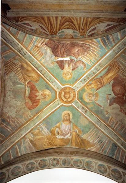 Tabernacle of the Madonna delle Tosse: Four Evangelists, 1484 - Benozzo Gozzoli