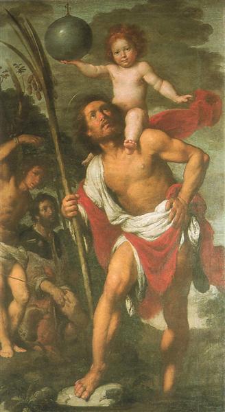 St. Christopher, St. Sebastian, St. Roch - Bernardo Strozzi
