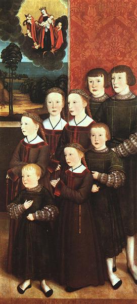 Konrad Rehlinger's Children, 1517 - Бернхард Штригель