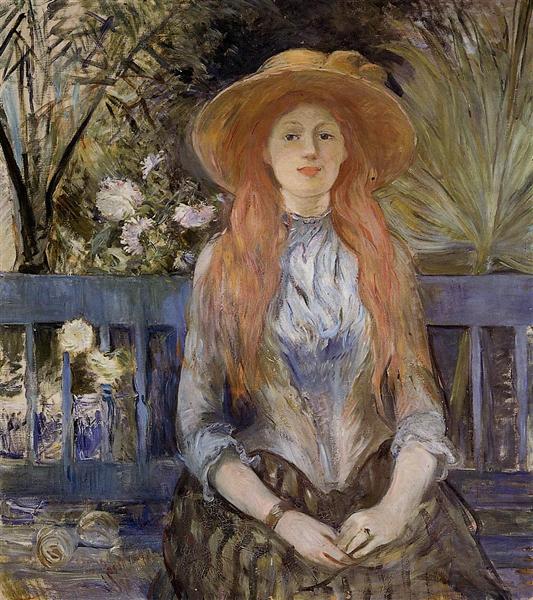 On a Bench, 1889 - Берта Моризо