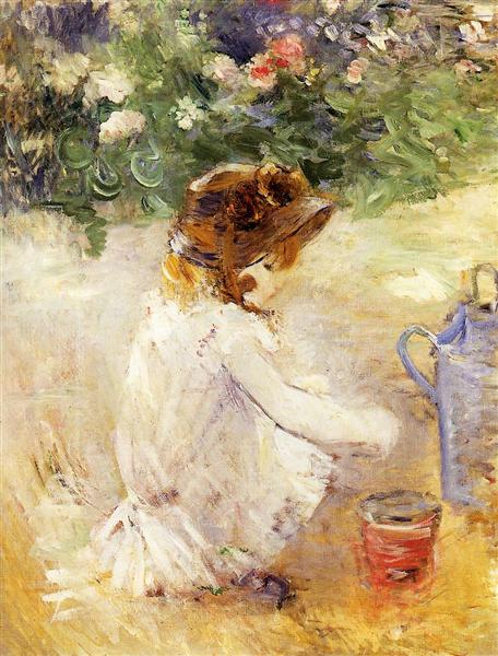 Playing in the Sand, 1882 - Berthe Morisot
