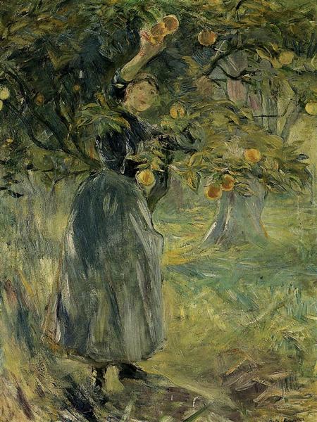 The Orange Picker, 1889 - Берта Морізо