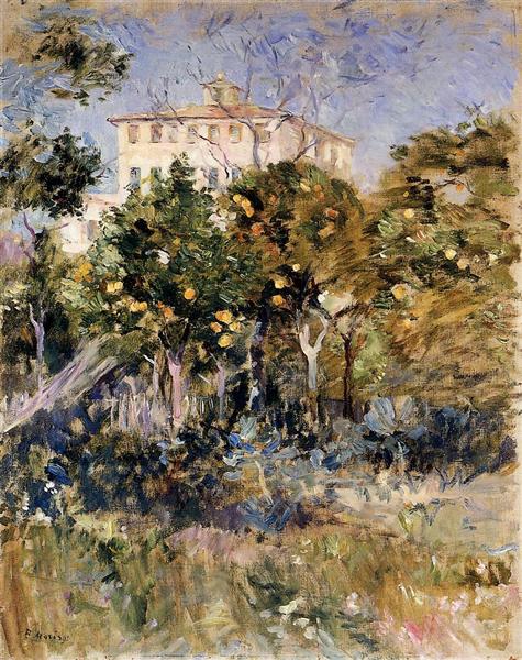 Villa with Orange Trees, Nice, 1882 - Berthe Morisot