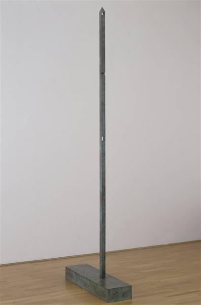 Tall Obelisk with Two Holes and a Notch, 1981 - Bob Law