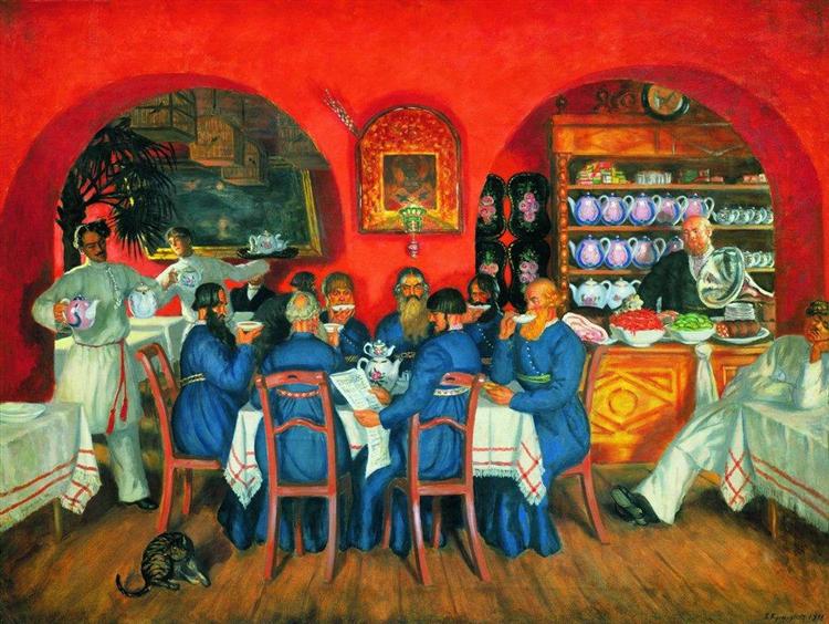 Moscow Tavern, 1916 - Boris Michailowitsch Kustodijew