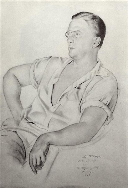 Portrait of A.K. Mineev, 1923 - Борис Кустодієв