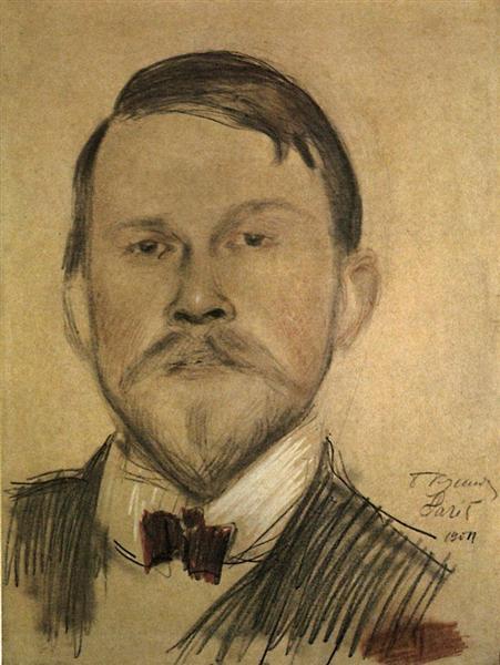 Self Portrait, 1904 - Борис Кустодієв