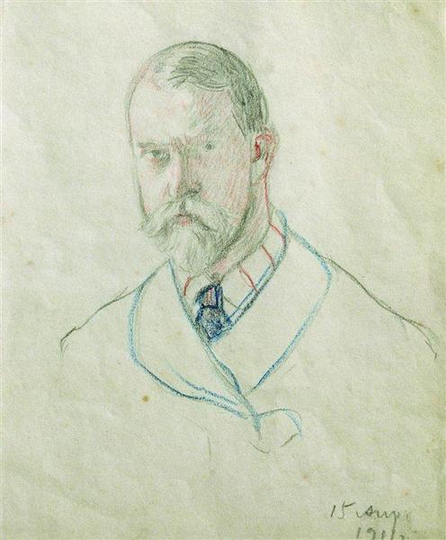 Self Portrait, 1911 - Boris Michailowitsch Kustodijew