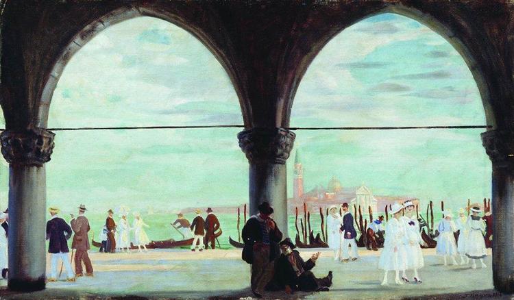 Венеция. Воспоминание, 1918 - Борис Кустодиев