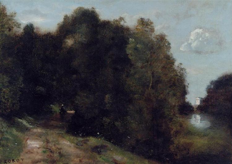 A Road through the Trees, 1865 - 1870 - Каміль Коро