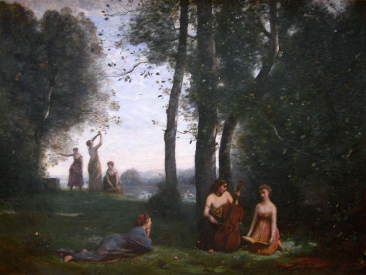 Деревенский концерт, 1857 - Камиль Коро