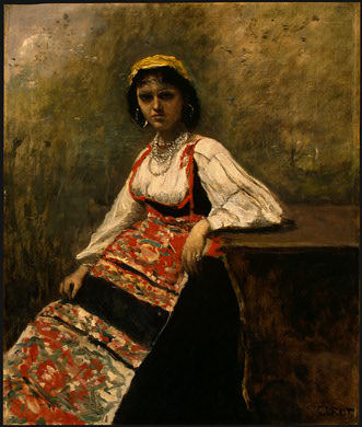 Italian Girl, c.1871 - c.1872 - Jean-Baptiste Camille Corot