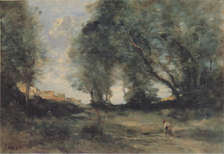 Пейзаж, c.1860 - Камиль Коро