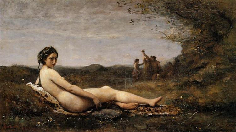 Repose, 1860 - Jean-Baptiste Camille Corot