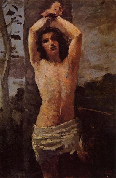 Saint Sebastian, 1850 - 1851 - Jean-Baptiste Camille Corot