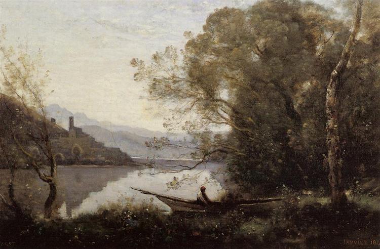 Souvenir of Italy (The Moored Boat), 1864 - Jean-Baptiste Camille Corot