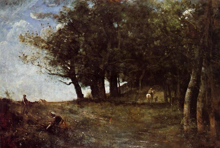 The Forestry Workers, c.1874 - c.1875 - Jean-Baptiste Camille Corot