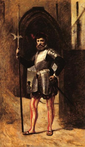 Алебардист, 1868 - 1870 - Камиль Коро