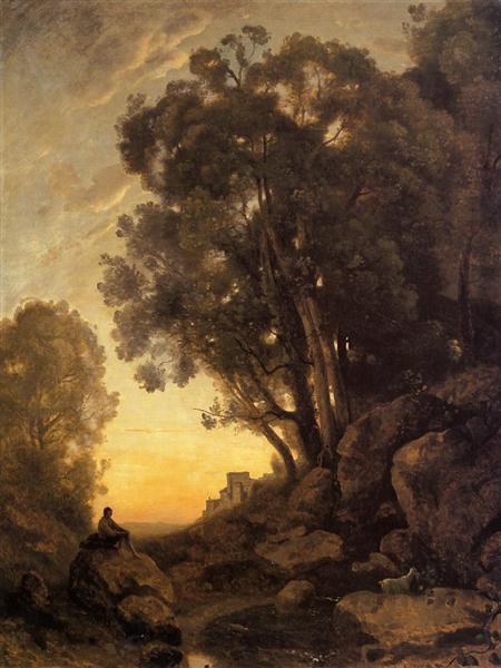The Italian Goatherd, c.1847 - 柯洛