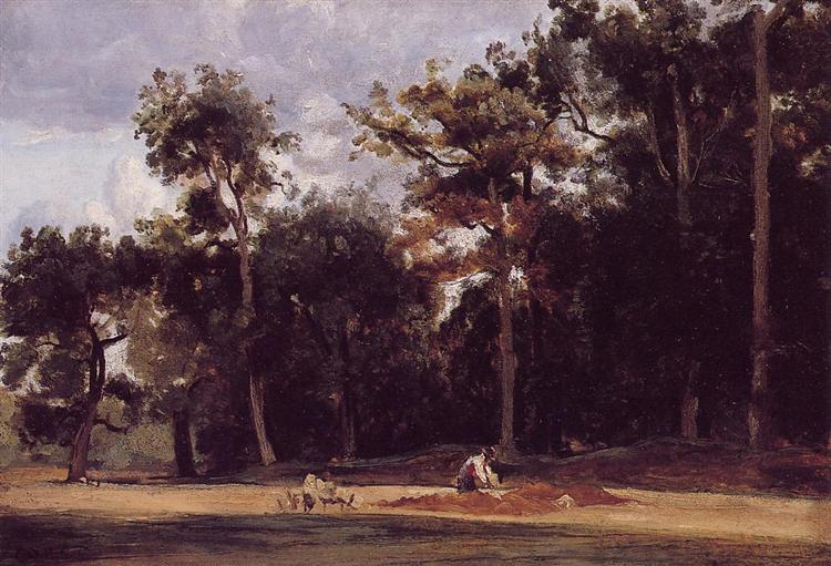 The Paver of the Chailly, 1830 - 1835 - Jean-Baptiste Camille Corot