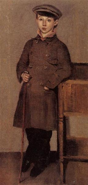Young Boy of the Corot Family, c.1850 - Jean-Baptiste Camille Corot