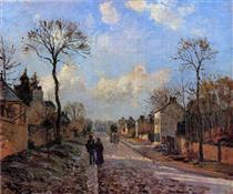 A Road in Louveciennes - Camille Pissarro