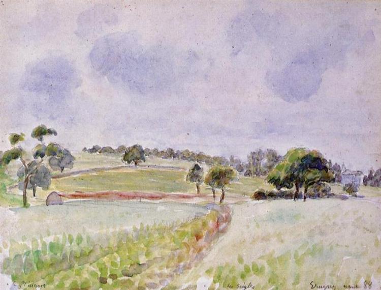 Field of Rye, 1888 - Камиль Писсарро