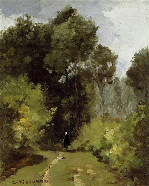 In the Woods, 1864 - 卡米耶·畢沙羅