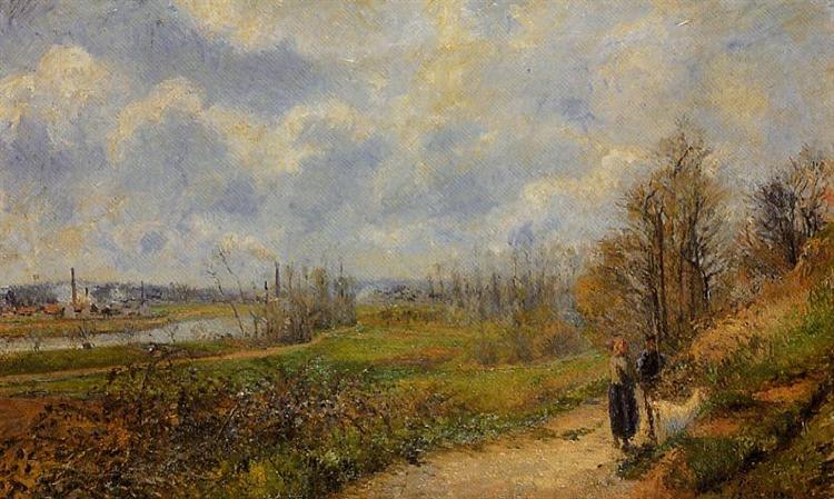La Sente du Chou, near Pontoise, 1878 - Camille Pissarro - WikiArt.org