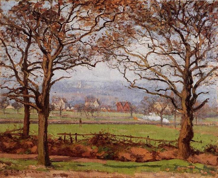 Near Sydenham Hill, Looking towards Lower Norwood, 1871 - Каміль Піссарро