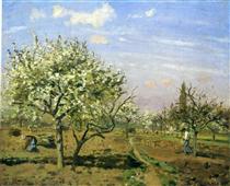Der Obstgarten - Camille Pissarro
