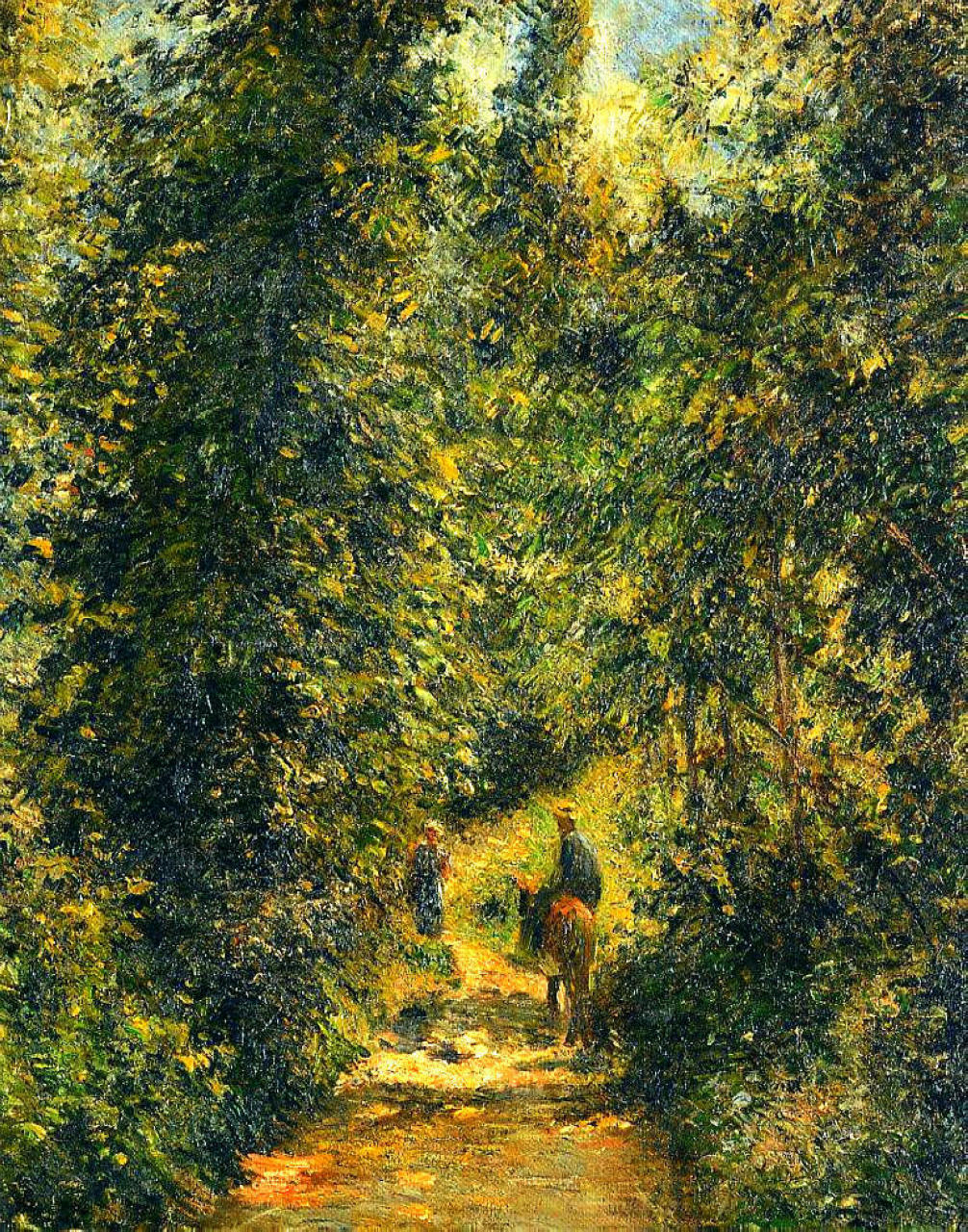 Path under the Trees, Summer - Camille Pissarro - WikiArt.org