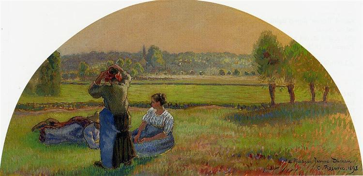 The Siesin the Fields, 1893 - Camille Pissarro